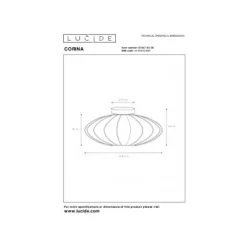 Lucide CORINA Plafonnière-Beige-Ø40-1xE27-40W-Polyes. Online