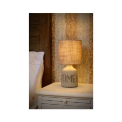 Lucide COSBY - Tafellamp - Ø 16,5 cm - 1xE14 - Grijs