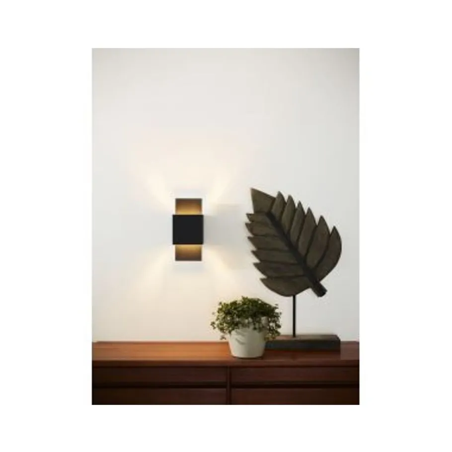 Lucide CUBO - Wandlamp - 1xG9 - Zwart