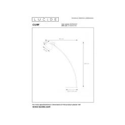 Lucide CURF - Leeslamp - 1xE27 - Wit