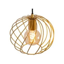 Lucide DANZA Hanglamp-Mat Go.-Ø25-1xE27-40W-Metaal Hot