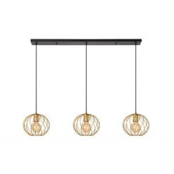 Lucide DANZA Hanglamp-Mat Go.-3xE27-40W-Metaal New
