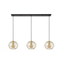 Lucide DANZA Hanglamp-Mat Go.-3xE27-40W-Metaal New