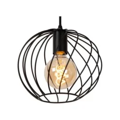 Lucide DANZA Hanglamp-Zwart-Ø50-3xE27-40W-Metaal Sale