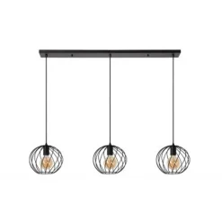 Lucide DANZA Hanglamp-Zwart-3xE27-40W-Metaal Online