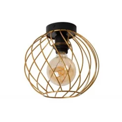 Lucide DANZA Plafonnière-Mat Go.-Ø25-1xE27-40W-Metaal Hot