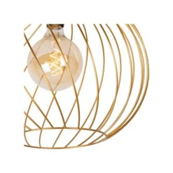 Lucide DANZA Plafonnière-Mat Go.-Ø40-1xE27-40W-Metaal New