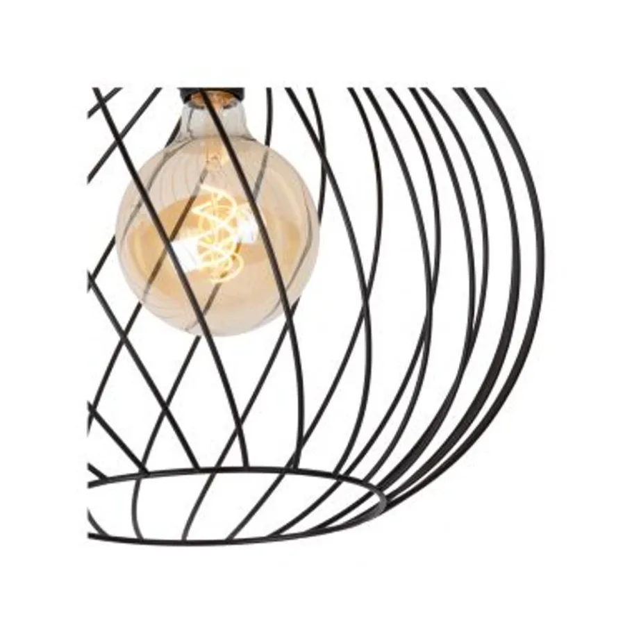 Lucide DANZA Plafonnière-Zwart-Ø40-1xE27-40W-Metaal Best