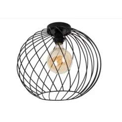 Lucide DANZA Plafonnière-Zwart-Ø40-1xE27-40W-Metaal Best