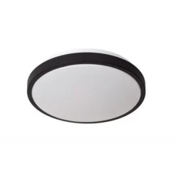 Lucide DASHER Plafonnière Badk.-Zwart-Ø29,3-LED-12W-2700K Sale