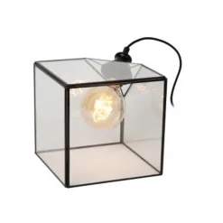 Lucide DAVOS Tafellamp-Transp.-1xE27-60W-Glas Online