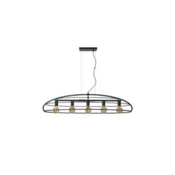 Lucide DIKRA Hanglamp-Zwart-5xE27-60W-Metaal Hot