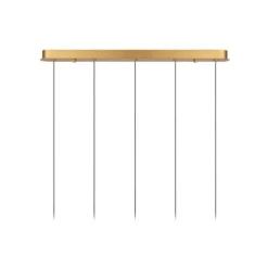 Lucide DILENKO Hanglamp-Mat Go.-LED Dimb.-3,5W-2700K-Glas Hot