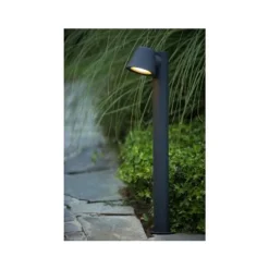 Lucide DINGO-LED - Sokkellamp Buiten - Ø 11,5 cm - LED Dimb. - GU10 - 1x5W 3000K - IP44 - Antraciet Sale
