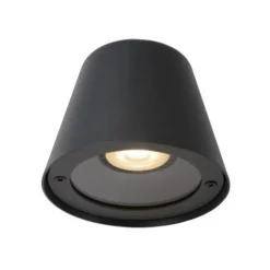 Lucide DINGO-LED - Wandlamp Buiten - LED Dimb. - GU10 - 1x5W 3000K - IP44 - Antraciet