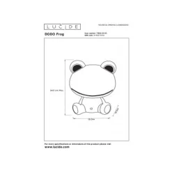 Lucide DODO FROG TAFELLAMP LED 3W GROEN 71592/03/85 Hot
