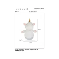 Lucide DOLLY Tafellamp Kinder-Wit-ABS Outlet