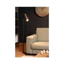 Lucide DOME - Vloerlamp - LED Dimb. - GU10 - 2x12W 3000K - Zwart