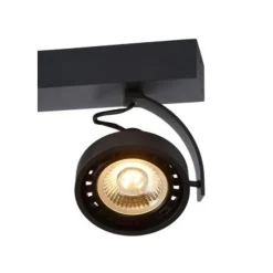 Lucide DORIAN - Plafondspot - LED Dim to warm - GU10 - 3x12W 2200K/3000K - Zwart Sale