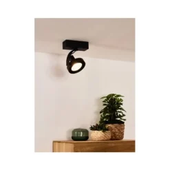 Lucide DORIAN - Plafondspot - LED Dim to warm - GU10 - 1x12W 2200K/3000K - Zwart Discount