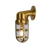 Lucide DUDLEY - Wandlamp Buiten - 1xE27 - IP65 - Mat Goud / Messing