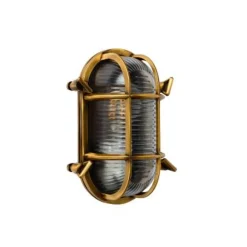 Lucide DUDLEY - Wandlamp Buiten - 1xE27 - IP65 - Mat Goud / Messing Sale