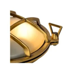 Lucide DUDLEY - Wandlamp Buiten - Ø 25 cm - 1xE27 - IP65 - Mat Goud / Messing Discount