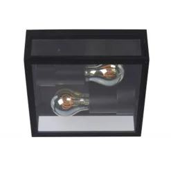 Lucide DUKAN - Plafonnière Buiten - 2xE27 - IP65 - Zwart New