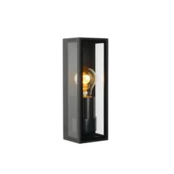 Lucide DUKAN - Wandlamp Buiten - 1xE27 - IP65 - Zwart Clearance