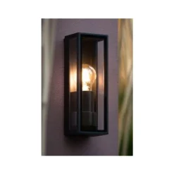 Lucide DUKAN - Wandlamp Buiten - 1xE27 - IP65 - Zwart Clearance