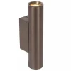 Lucide DUPLA - Wandspot / Wandlamp - 2xGU10 (MR11) - Roest bruin Hot