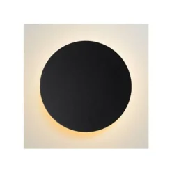 Lucide EKLYPS LED - Wandlamp - Ø 25 cm - LED - 1x9W 3000K - Zwart Clearance