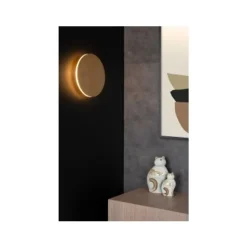Lucide EKLYPS LED - Wandlamp - Ø 25 cm - LED - 1x9W 3000K - Mat Goud / Messing Hot