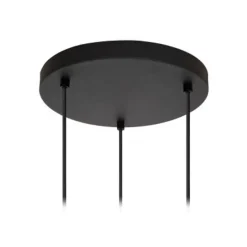 Lucide ELOISE Hanglamp-Zwart-Ø40-3xE27-40W-Glas Discount