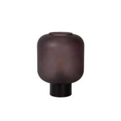 Lucide ELOISE Tafellamp-Zwart-Ø21-1xE27-40W-Glas