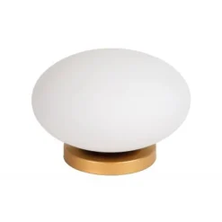 Lucide ELYSEE Tafellamp-Opaal-Ø30-1xE27-40W-Glas Discount