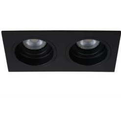 Lucide EMBED - Inbouwspot - 2xGU10 - Zwart Discount