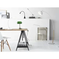 Lucide EMIL - Bureaulamp - Ø 17 cm - LED Dimb. - 1x6W 3000K - Wit Online