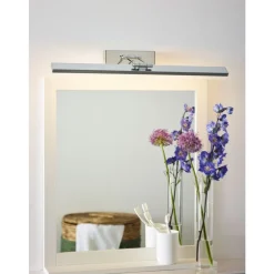 Lucide ERWAN - Spiegellamp Badkamer - LED - 1x13W 3000K - IP21 - Chroom Hot