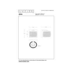 Lucide ERYN - Wandlamp - 1xG9 - Chroom