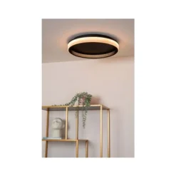 Lucide ESTREJA Plafonnière-Zwart-Ø40-LED Dimb.-40W New