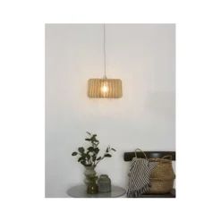 Lucide ETTA - Hanglamp - Ø 29 cm - 1xE27 - Licht hout Discount