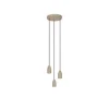 Lucide EVORA Hanglamp-Taupe-Ø25-3xGU10-35W-Metaal
