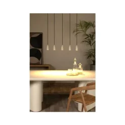 Lucide EVORA Hanglamp-Taupe-Ø10-5xGU10-35W-Metaal Discount