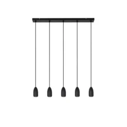 Lucide EVORA Hanglamp-Zwart-Ø10-5xGU10-35W-Metaal New