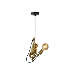 Lucide EXTRAVAGANZA CHIMP - Hanglamp - Ø 18 cm - 1xE27 - Zwart Online