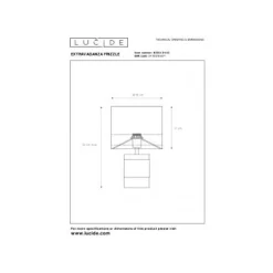 Lucide EXTRAVAGANZA FRIZZLE - Tafellamp - Ø 18 cm - 1xE14 - Bruin Discount