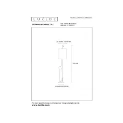 Lucide EXTRAVAGANZA MISS TALL - Vloerlamp - Ø 35 cm - 1xE27 - Mat Goud / Messing Sale