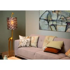 Lucide EXTRAVAGANZA MISS TALL - Vloerlamp - Ø 35 cm - 1xE27 - Mat Goud / Messing Sale