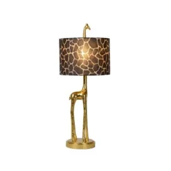 Lucide EXTRAVAGANZA MISS TALL - Tafellamp - Ø 25 cm - 1xE27 - Mat Goud / Messing Clearance